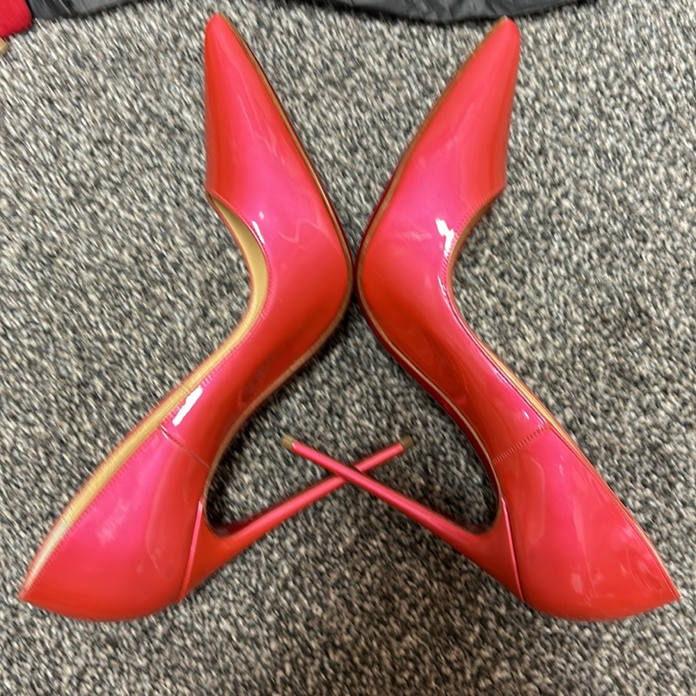 NWOT Christian Louboutin So Kate 120 Barbie Hot Fluor Metal Pink 39 EU Florida - Picture 7 of 8
